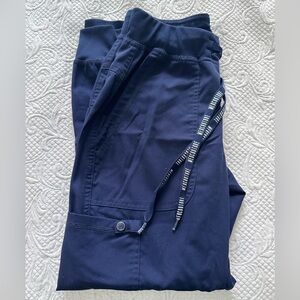 Med Couture Women's Navy Blue Jogger Scrub Pants